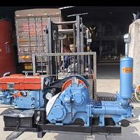 Pompe à boue triplex BW250 alimentée par un moteur diesel pour le forage de puits d'eau, pompe à piston haute pression, exploration géologique