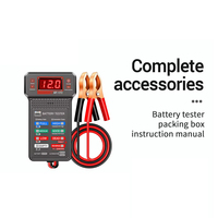 Comprobador Digital de Baterías de Coche de 12V, Medidor de Voltaje Automotriz, Analizador del Sistema de Carga del Alternador con Pantalla LED