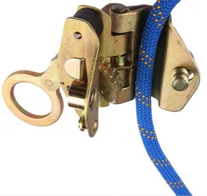 Corde d'escalade professionnelle en acier allié à haute résistance, descente, corde de préhension 16mm, lanière de sécurité, accessoires, mécanisme de réglage