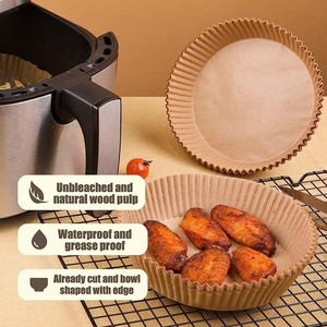 Papel Antiadherente Desechable para Freidora de Aire, Revestimiento de Papel de Pergamino Resistente al Aceite y al Agua para Freidora de Aire - Product Image 2
