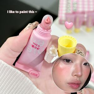 Nouveau gros pincement liquide Rouge beauté Blush couleur unique lèvres et joue double usage formule liquide naturelle pas de tests sur les animaux - Product Image 5