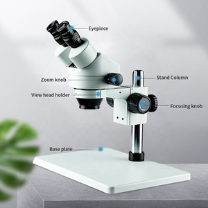 Microscopio Estéreo Trinocular Boshida BD-45B1-D4 7X-45X con Base Grande para Inspección Electrónica - Product Image 3