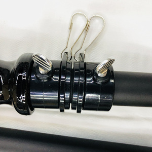 Аксессуары для дисплея 6FT наружный флагшток 5-секционный 1,8 м черный флагшток из нержавеющей стали - Product Image 3