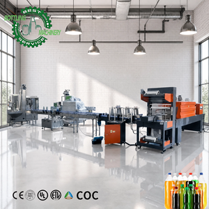 Usine d'embouteillage d'eau pétillante OEM personnalisée, série DCGF8-8-3, capacité de 1000 bouteilles par heure, avec nettoyage CIP, SUS304 - Product Image 1