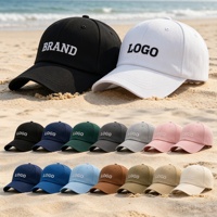 Casquette de baseball de haute qualité, couleur unie, logo brodé OEM personnalisable, casquettes personnalisées pour hommes et femmes