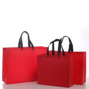 Bolsa de compras ecológica reutilizable con logotipo personalizado en color liso impreso para uso diario y de regalo - Product Image 2
