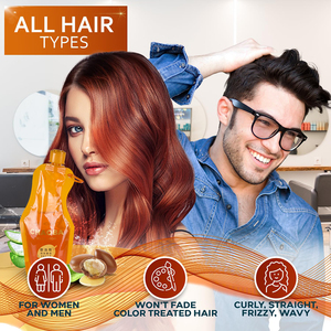 Shampooing Traitant à l'Huile d'Argan Marocaine pour Femmes et Hommes - Cheveux Secs, Abîmés et Gras - Hydratant et Nourrissant - Qualité Salon - Product Image 5