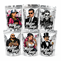 Sachets Doypack Personnalisés en Mylar Argenté avec Fermeture Zip Refermable et Bords Soudés