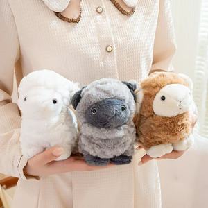 Peluche Realistico di Pecora 14cm, Morbido Agnello di Peluche con Lana Riccia e Soffice, <span class=keywords><strong>Mini</strong></span> Pecora Imbottita per Regalo e Vendita all'Ingrosso - Product Image 4
