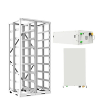 Système de stockage d'énergie industriel à batterie lithium-ion haute tension 30kWh 100kWh 215kWh, pack de batteries en rack, système hors réseau/sur réseau, refroidissement par air, IP65