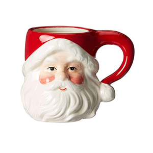 Peint à la main mignon en céramique noël père noël mère père noël tasse à la main café lait vacances cadeau tasse - Product Image 1