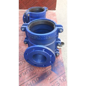 ข้อต่อท่อ PE แบบสามทาง ขนาด 100 มม. ทำจากเหล็กกล้าคาร์บอน ชนิดแกน  แบบเมตริก - Product Image 2