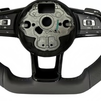 Volant de voiture en cuir personnalisé en stock pour Volkswagen Golf 6 MK6 GTD GTI R Scirocco Polo