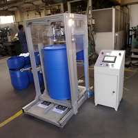 Machine automatique électrique de découpe et d'emballage de cols de bouteilles en plastique, contrôlée par PLC, de 60L à 200L, pour applications alimentaires, boissons et produits chimiques
