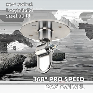 Bronjee Professional Durable Steel 360 Speed Bag Swivel FB05 for <b>Punching</b> <b>Balls</b> & Speed <b>Balls</b> Training - Product Image 2