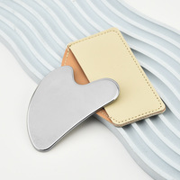 Spatule de fond de teint en acier inoxydable à double tête, cuillère à crème pour les yeux, outil d'artiste maquilleur pour le visage, Yangjiang