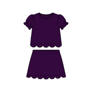 GSD3929 Vestido de Verano Personalizado para Bebé Niña, Verde Sólido con Estampado, Manga Corta, Hasta la Rodilla, Transpirable, Venta al Por Mayor - Product Image 4