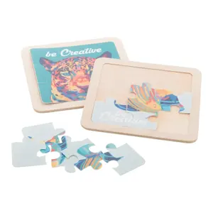 Rompecabezas en soporte de madera, merchandising personalizado - Product Image 2