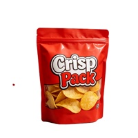 Sachets d'emballage alimentaire imprimés offset, mat, à soufflets latéraux, refermables avec fermeture éclair, pour chips, snacks, aliments pour animaux de compagnie