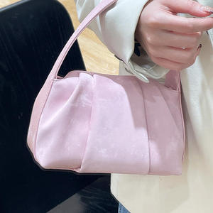 Nouveau sac bandoulière en cuir de vachette satiné de style chinois pour femmes, sac à main mini nuage rétro et tendance - Product Image 4