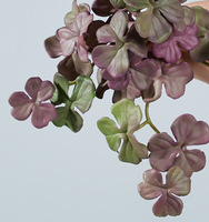 Plante artificielle Pilea en cuivre naturel, fausses feuilles vertes rondes, tiges en bouquet pour vase, bureau, maison, décoration