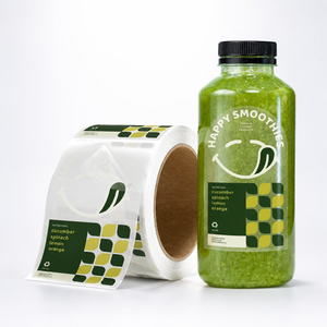 Custom Food Beverage Private logo Design <strong>Label</strong> Printing PVC clear <strong>Label</strong> Stickers Bottle Packaging Waterproof <strong>Transparent</strong> <strong>Label</strong> - Product Image 1