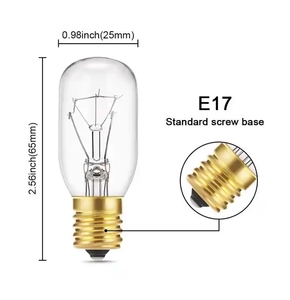 110V 220V 40W E17 cơ sở thiết bị ánh sáng bóng đèn T25 lò vi sóng thay thế chỉ Số bóng đèn T8 hình ống bóng đèn sợi đốt - Product Image 2