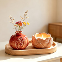 Moule en silicone YS Creative pour brûleur d'encens et vase grenade, pot de fleurs DIY, ornement fait main, style moderne et minimaliste