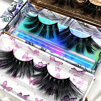 Faux cils en vison synthétique, imperméables, épais, texture spectaculaire, pour salons du Moyen-Orient, maquillage professionnel, vente en gros, articles en stock