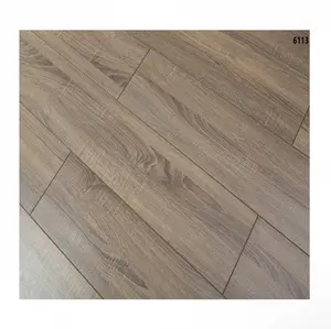 Plancher stratifié en bois de pin doré HDF 7mm plancher stratifié à trois bandes plancher en bois de bambou