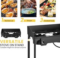 Cuisinière à gaz en verre à 2 brûleurs Digimark, cuisson en plein air, camping, brûleur liquéfié, table supérieure, portable, haute pression, double brûleur, Chine
