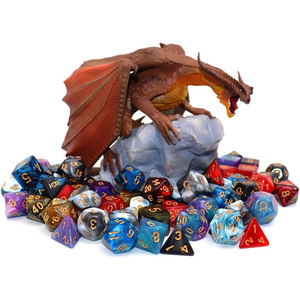 Số Lượng Lớn 17-Màu Đa Diện Acrylic Dnd RPG Dice Board Thẻ Trò Chơi Dungeons Và Dragons Nhựa Dice Set - Product Image 5