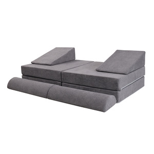 Canapé modulaire en mousse éducatif pour enfants, coussin créatif, siège gris foncé, à partir de 3 ans, pour salon, chambre à coucher, jeu pour enfants - Product Image 2