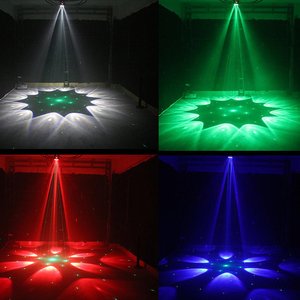 Luz de escenario LED RGBW <span class=keywords><strong>AMG</strong></span> de 6 ojos rentable con efecto de cabeza móvil, clasificación IP33, montaje colgante, DMX512/Activación por sonido/Automático/Master - Product Image 2