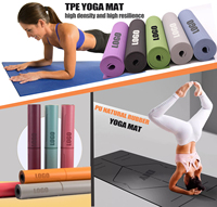 Yogamat épais en caoutchouc antidérapant écologique de haute qualité imprimé personnalisé avec logo personnalisé, fabricant de tapis d'exercice de yoga mat