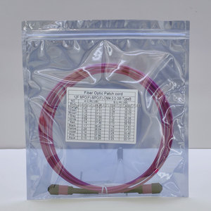 Cable de Fibra Óptica MPO Hembra a MPO Hembra para Uso en Interiores, Cable OM4 de 12 Núcleos Tipo B, 3 Metros, Multimodo - Product Image 6