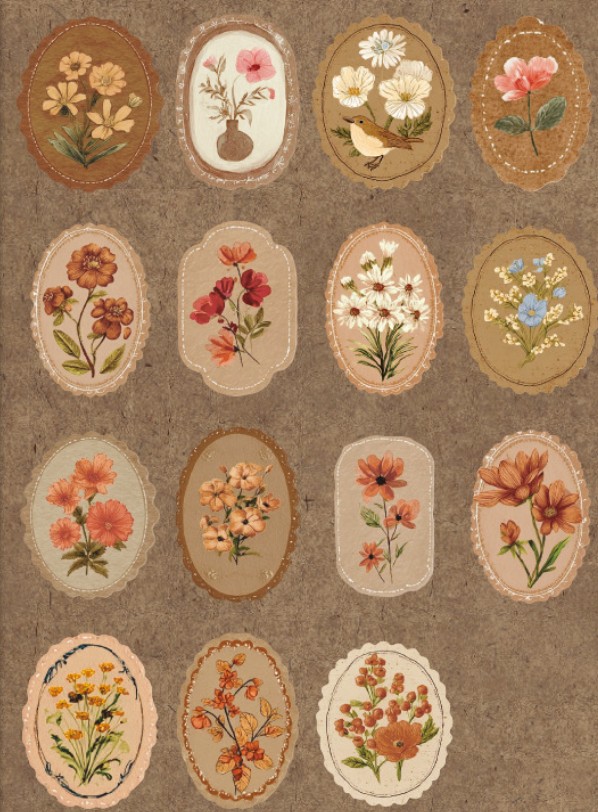 ภาพวาดสีเหลืองที่มีคราบเปื้อน