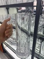 Vente en gros de mugs à bière en verre transparent multicolores personnalisables, réutilisables, écologiques, modernes, luxueux, cadeau d'affaires, 201-300 ml