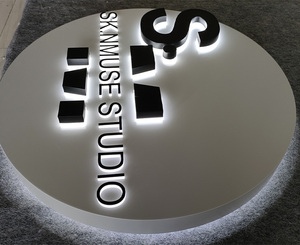 Insegna Luminosa LED Ovale Bifacciale Personalizzata per Esterni, Montabile a Parete per Ristoranti e Negozi - Product Image 3