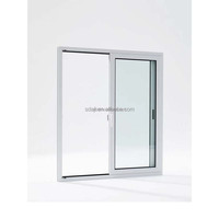 Ventanas corredizas de plástico-acero fáciles de instalar y ventanas corredizas de vidrio de baja emisividad de aluminio para uso doméstico
