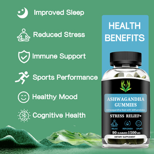 Gomas de raíz de Ashwagandha con sabor a fresa natural Fábrica personalizable Withanolide Rich Mood Uplifting Daily Mujeres embarazadas - Product Image 3