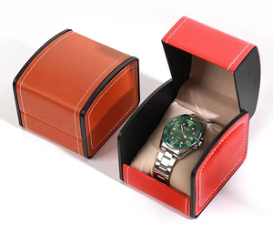 Cajas de Regalo para Relojes de Plástico Ecológicas al por Mayor con Cierre de Hebilla y Forro de Algodón para Relojes Mecánicos - Product Image 5