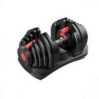 Ensemble d'haltères réglables en acier au silicium BinYao BY-215, plaques de poids de 40 kg et 24 kg, revêtement en caoutchouc, entraînement musculaire des bras, équipement de fitness