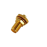 Conector SMA Hembra Coaxial RF de 50 ohmios, Impermeable, para Cable RG405, SM086, EZ086, Tipo D