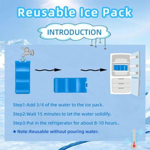 Contoured Freezer Packs Ice Brick for Breastmilk Bottle Storage <b>Lunch</b> <b>Box</b> for Breastfeeding Working - Product Image 4