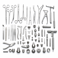 Collection d'instruments chirurgicaux de précision médicaux usinés par CNC par JXD Machining, composants de dispositifs en acier inoxydable