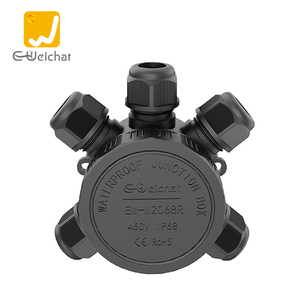 Caja de Conexiones Circular para Exteriores, Impermeable <span class=keywords><strong>IP68</strong></span>, Ignífuga, Sumergible, para Enterrar en el Suelo, Conector de Cinco Vías, 450V 17.5A - Product Image 1