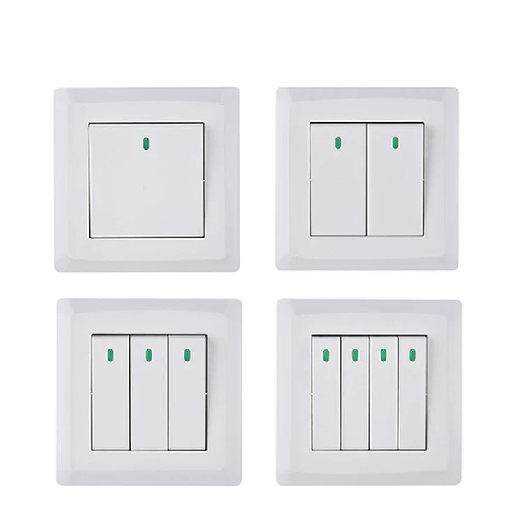 VNX 2025 European Style Wall Switch 4gang 1 Way Switch 2 Way on off Light Switch