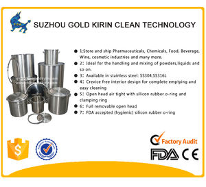 Réservoir de stockage de liquide d'eau alimentaire en acier inoxydable de 150 litres, adapté au laboratoire chimique - Product Image 6