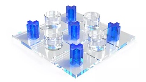 Juego de decoración de acrílico 3D para mesa, Toe Tac personalizado, Top de lujo, juguetes educativos XO - Product Image 2